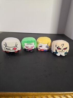 Cube Plush Character Set - Green, Yellow, White, Cream